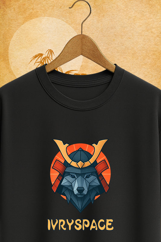 Origami Wolf - Premium Oversized Cotton Tshirt
