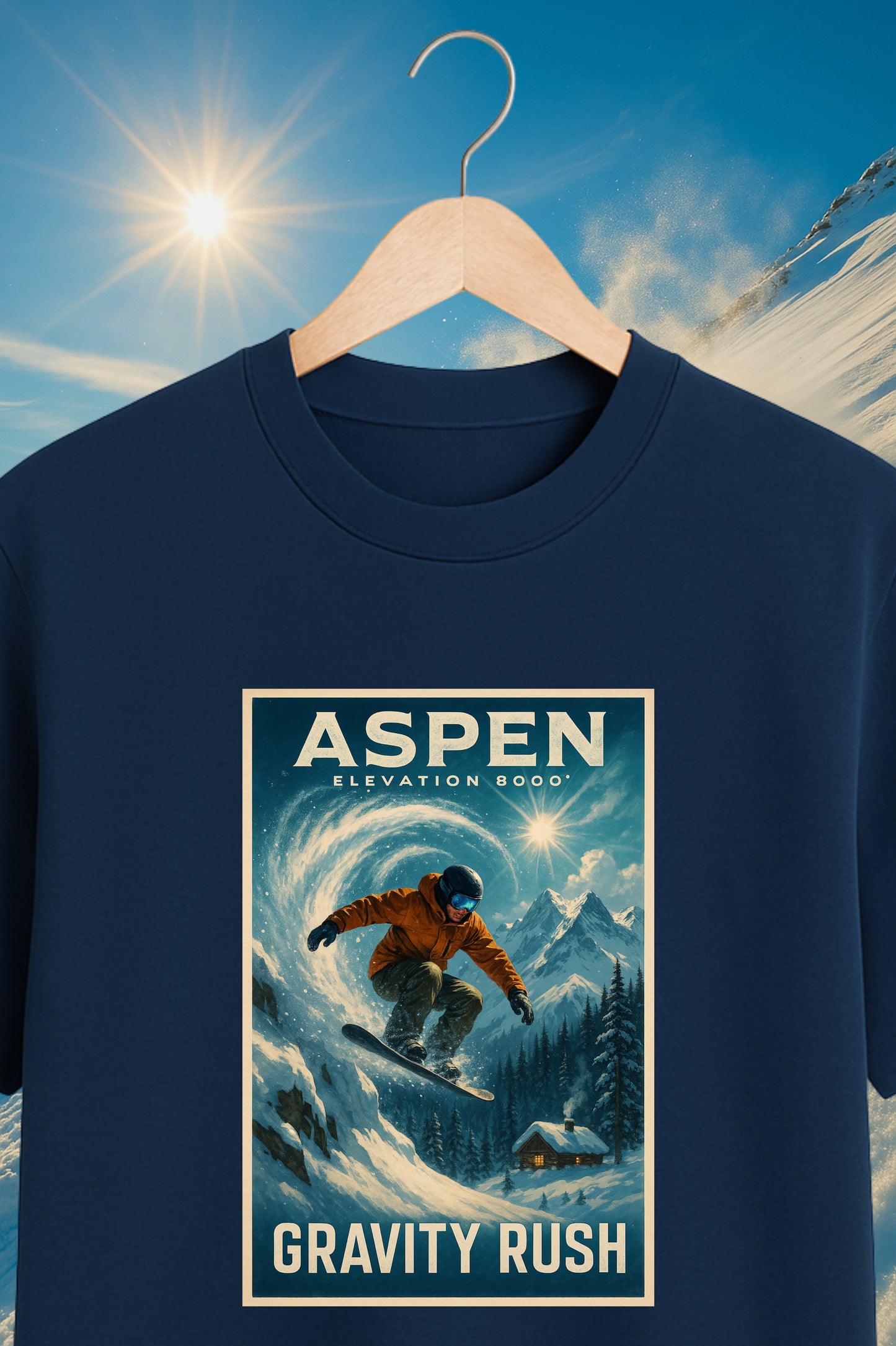 Aspen Elevation - Premium Oversized Cotton Tshirt