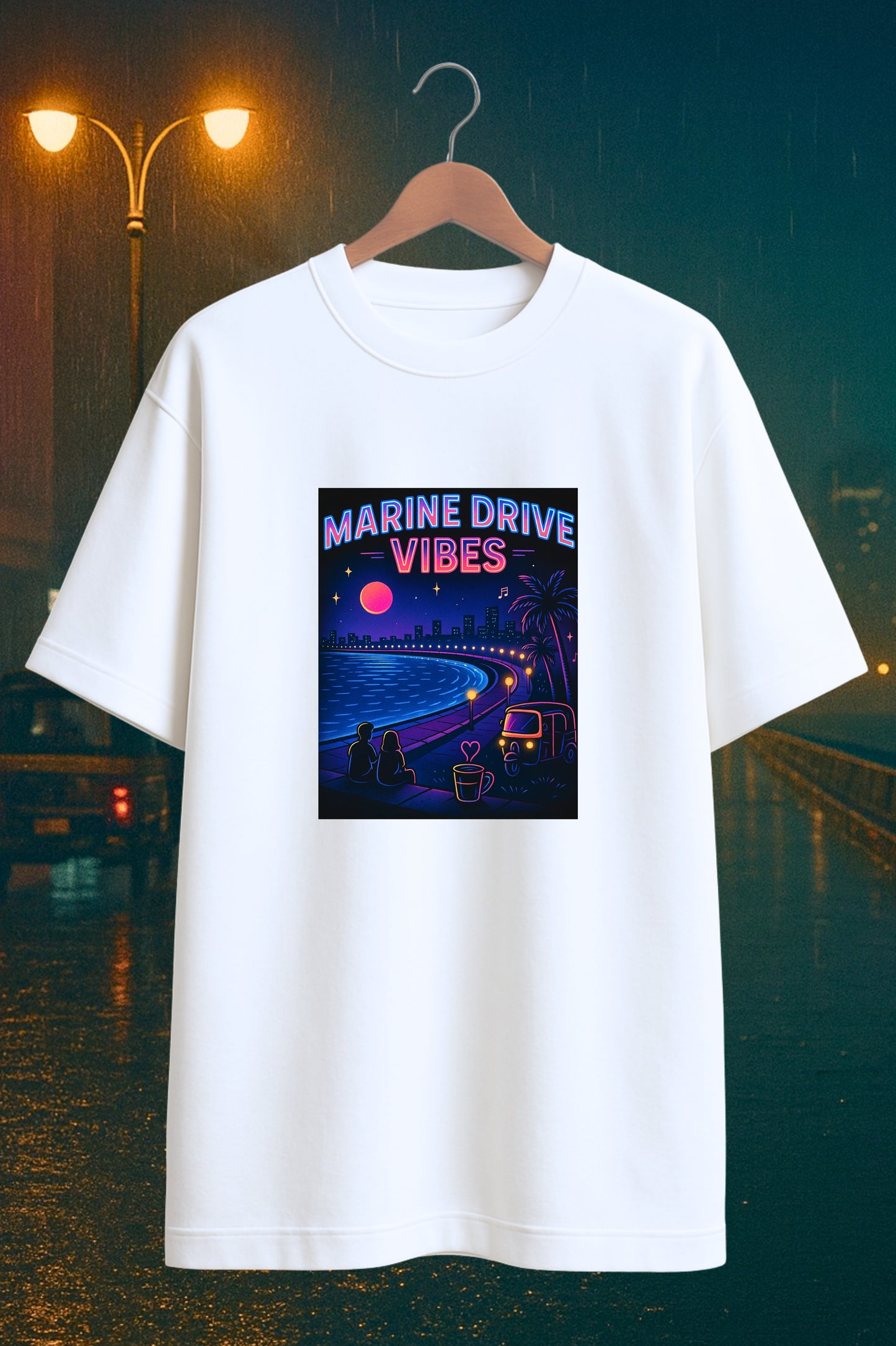 Marine Drive - Premium Oversized Cotton Tshirt
