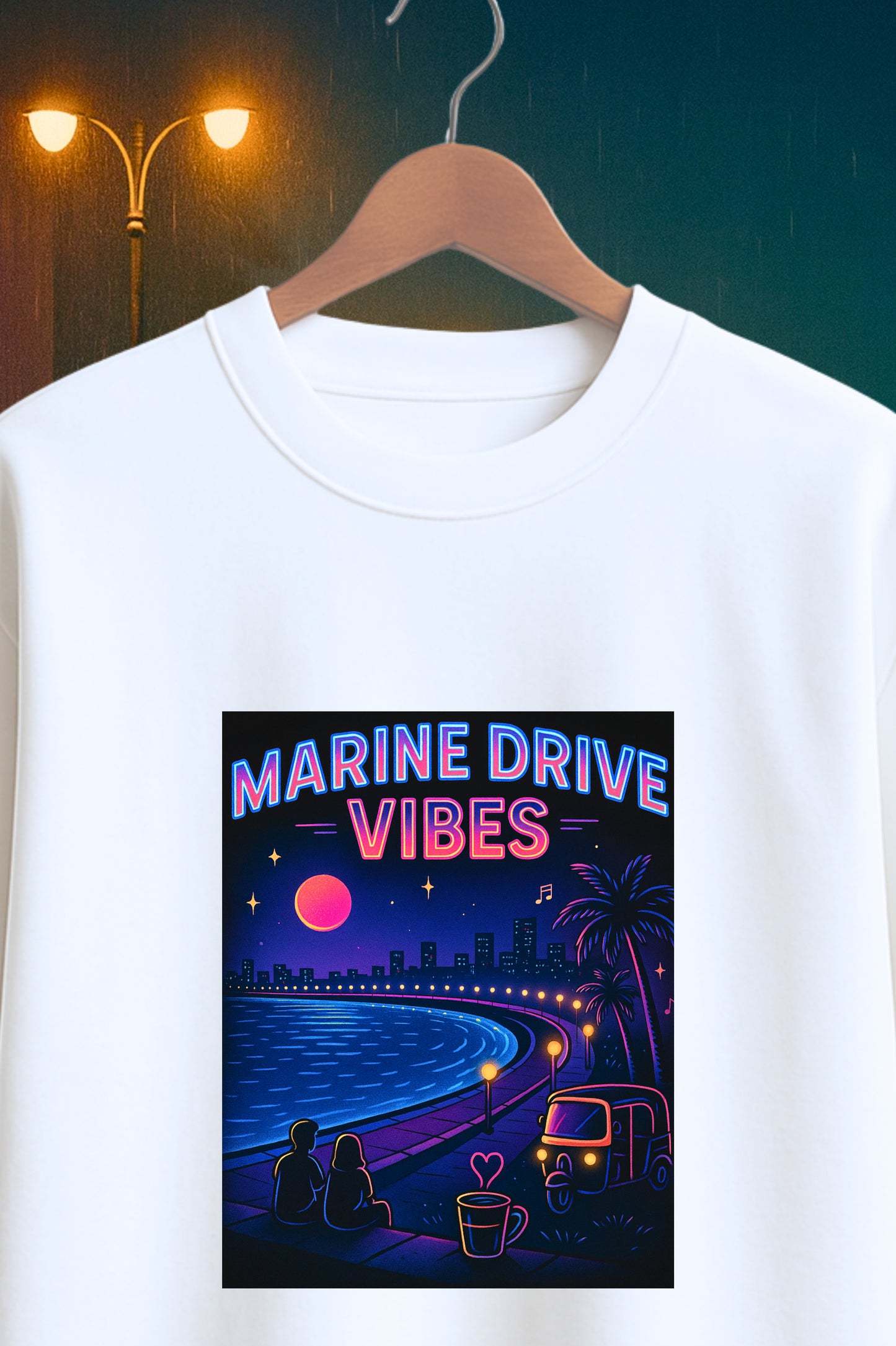 Marine Drive - Premium Oversized Cotton Tshirt