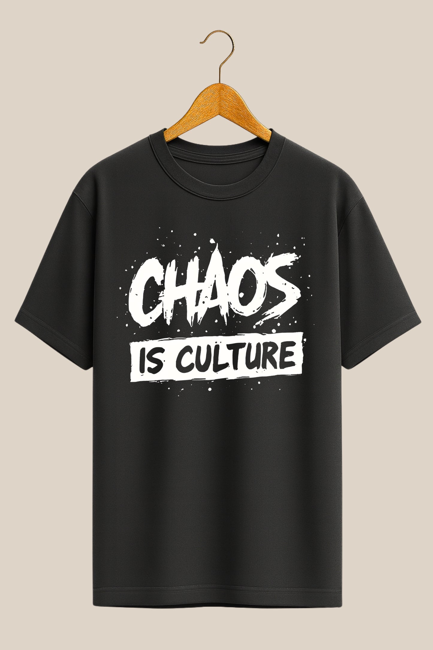 Chaos is Culture – Bold Graphic Black Tshirt