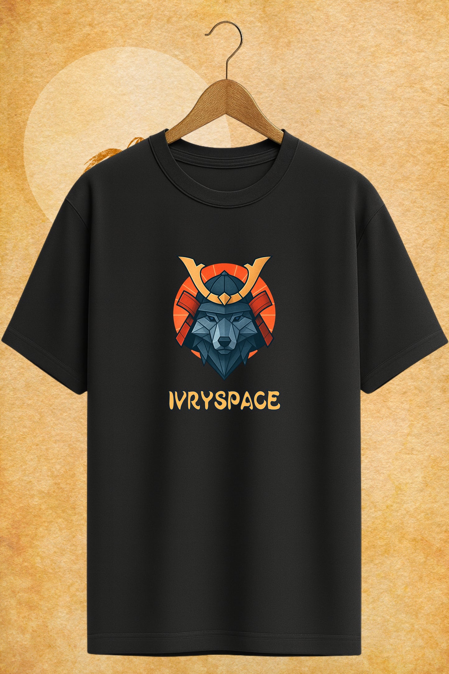 Origami Wolf - Premium Oversized Cotton Tshirt