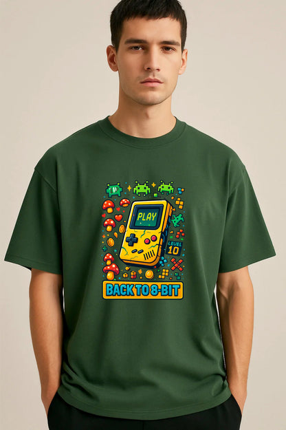 Gameboy Retro – Back to 8 Bit Forest Green T-Shirt