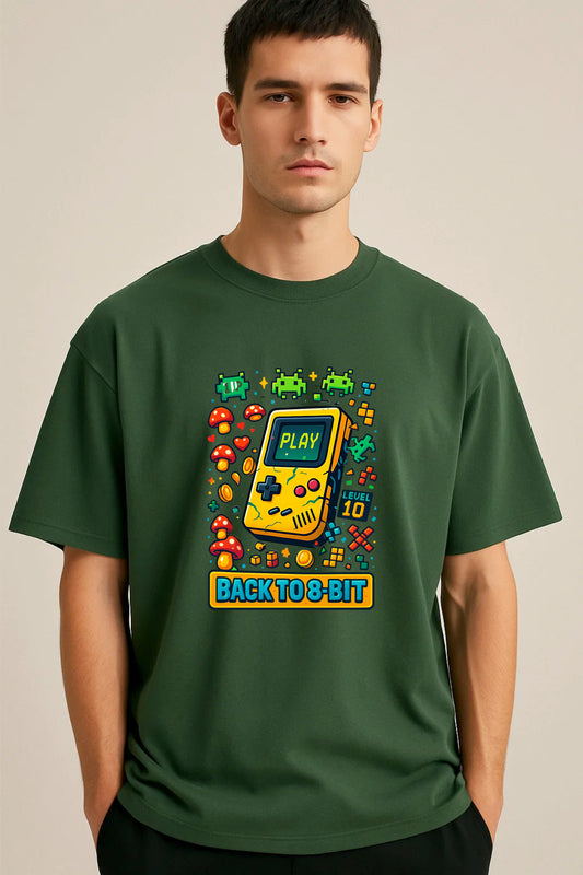 Gameboy Retro – Back to 8 Bit Forest Green T-Shirt