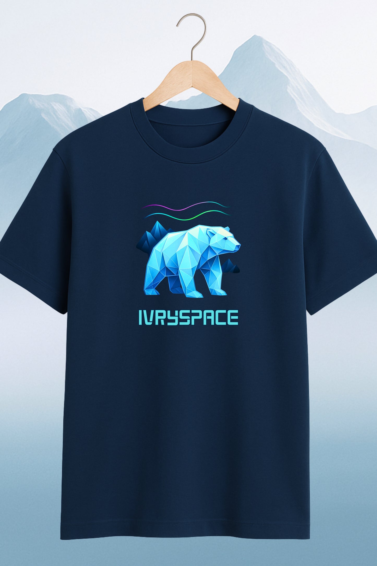 Origami Polar Bear - Premium Oversized Cotton Tshirt