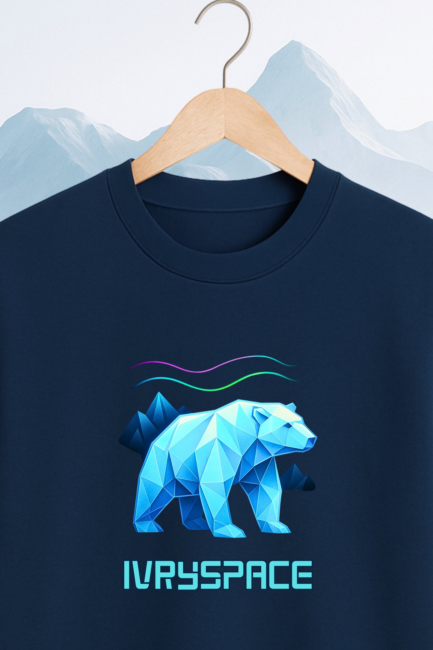 Origami Polar Bear - Premium Oversized Cotton Tshirt