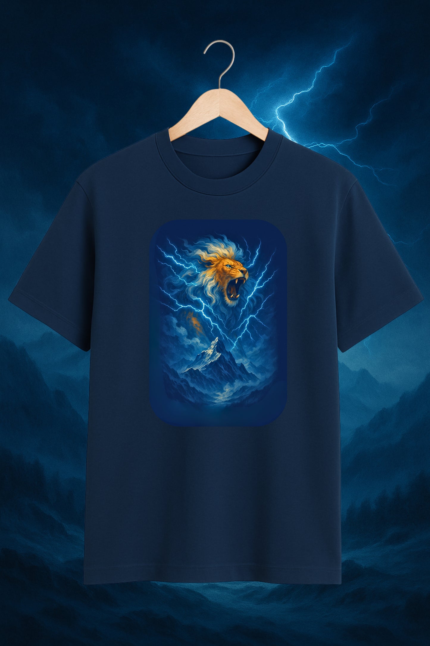 Thunder Lion - Premium Oversized Cotton Tshirt